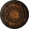 Ekena Millwork Jackson Ceiling Medallion (Fits Canopies up to 13 1/2"), Hand-Painted Rust, 32 3/4"OD x 2 1/2"P CM32JARUS - alternate 1